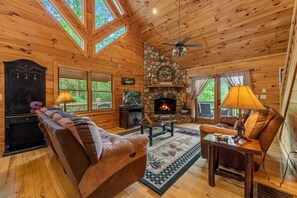 TV, caminetto, videogiochi, lettore DVD