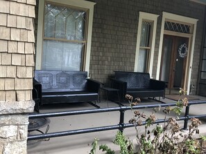 Terrace/patio - Totally Private Apt #4, Historic 1908 House, Candler Park, offstreet parking (Atlanta)