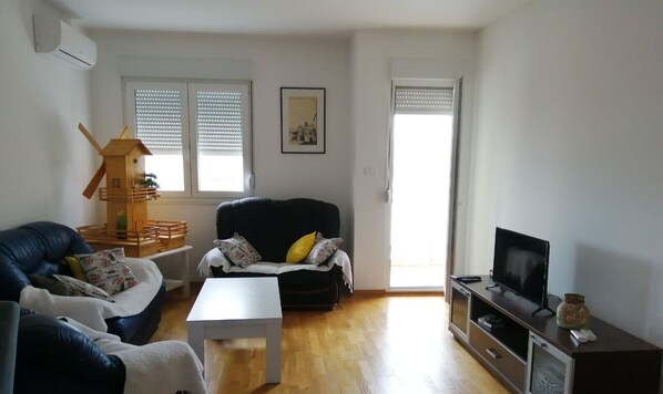 Televisión, reproductor de DVD y videoteca 