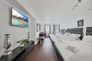 Iron/ironing board, free WiFi, bed sheets