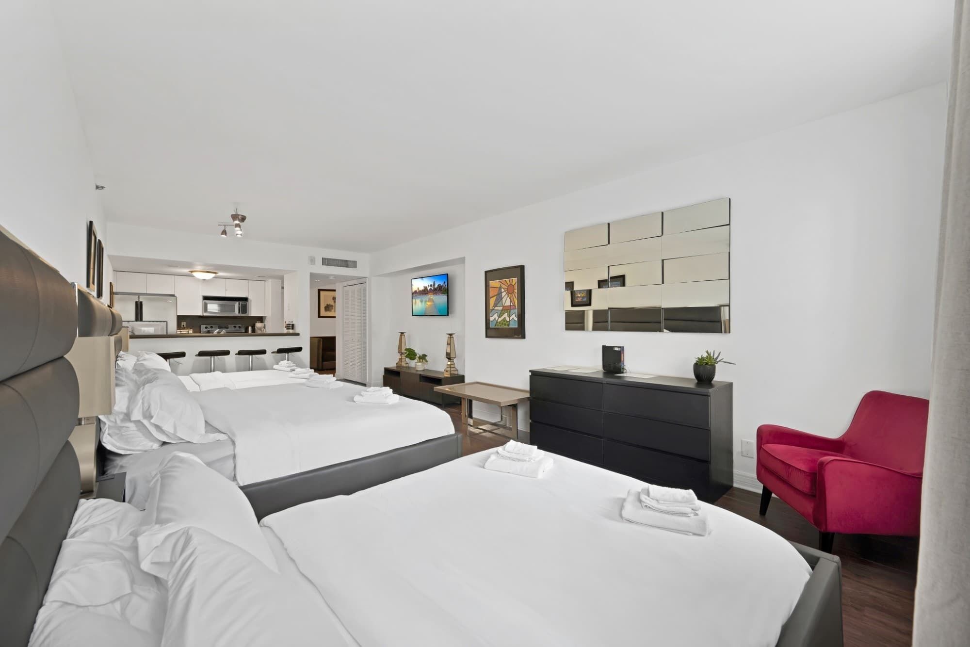 Strykejern/-brett, wi-fi (inkludert) og sengetøy