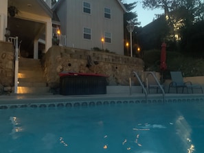 Outdoor pool, a heated pool - PRIVATE HEATED POOL MAY 1 - OCT 1 + PRIVATE 2 WELL DOCK (Osage Beach)