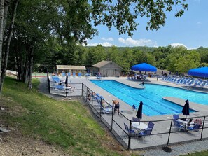 Una piscina riscaldata