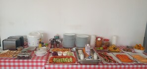 Ferdiglaget frokost hver dag (mot et tillegg)