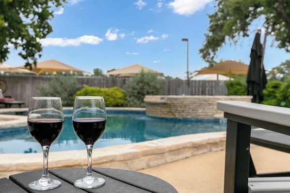 Pool - Downtown Retreat Dream Catcher Suite | Walk to Main | Shared Pool & Hot Tub (Fredericksburg)