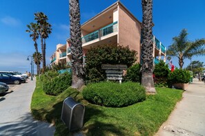 Guests can enjoy stunning ocean views from the balcony of this beachfront hotel.