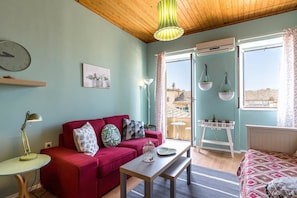 Apartment, 1 Bedroom | Living room | Flat-screen TV - St Spyridon Cosy Apartment By Konnect (Corfu)