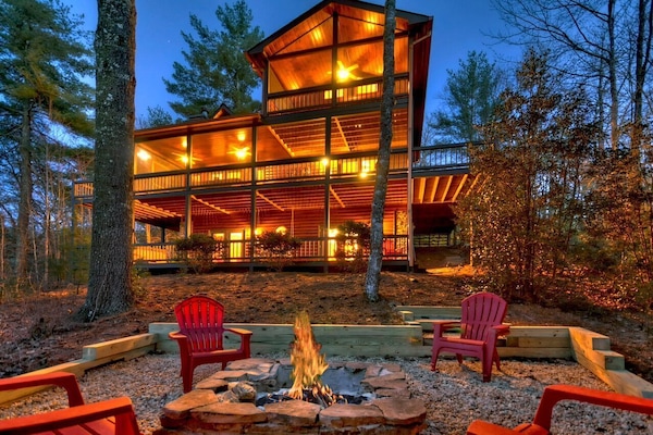 Welcome to Cabin fever, where you can kick your feet up sit back and relax.