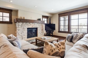 TV, fireplace, DVD player