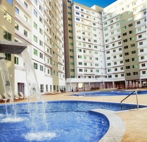Indoor pool, a heated pool