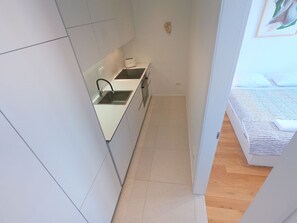 Appartement, 1 chambre | Cuisine privée | Réfrigérateur, un four, surface de cuisson, lave-vaisselle