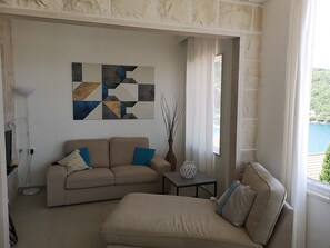 Living area - Villa with private pool and breathtaking view (Selca, Brac)