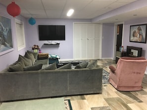 TV connectée, cheminée
