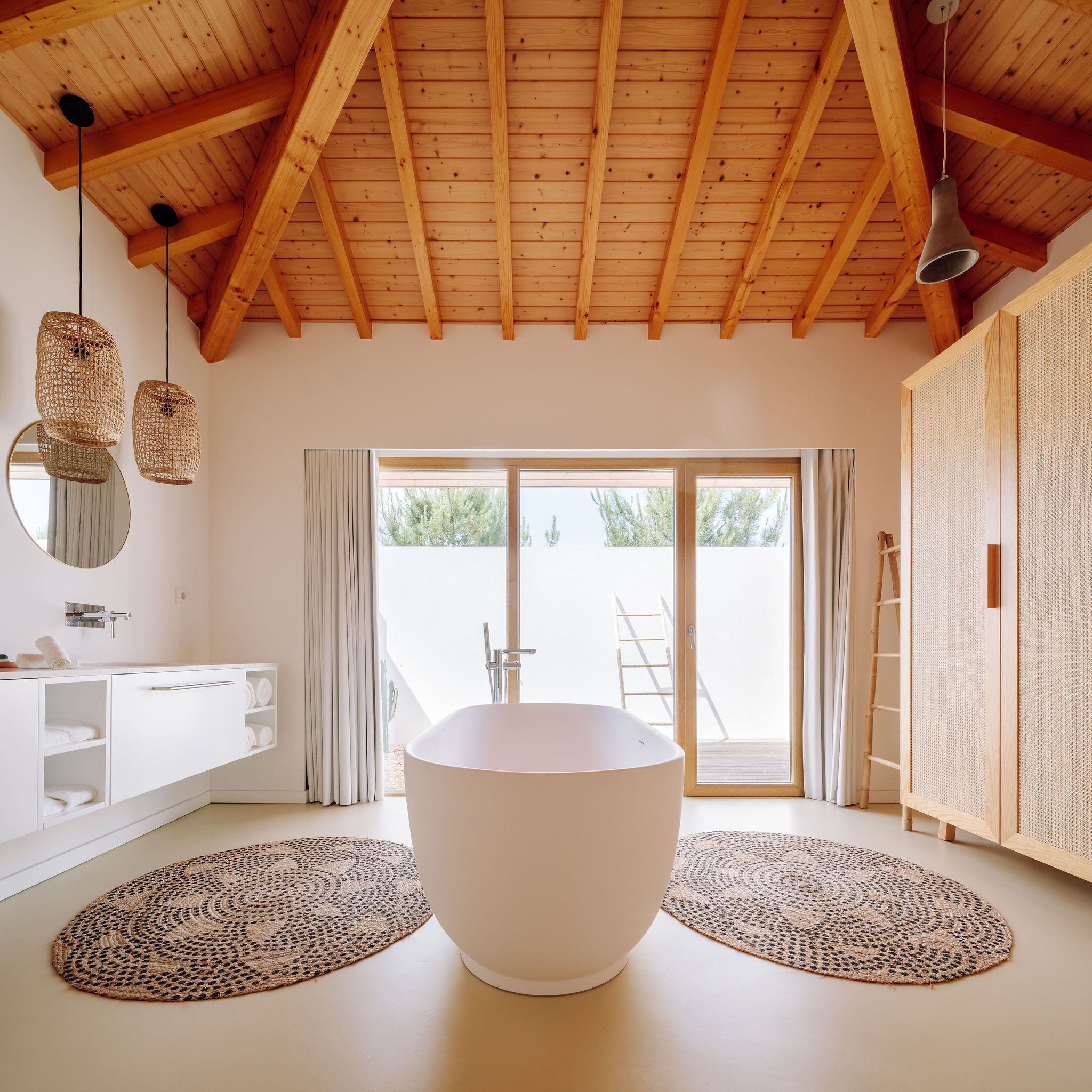 villa, 2 bedrooms, private pool | bathroom | separate bathtub and shower, rainfall showerhead, designer toiletries