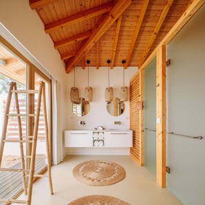 Villa, 2 Bedrooms, Private Pool | Bathroom | Separate tub and shower, rainfall showerhead, designer toiletries - Spatia Comporta (Grandola)