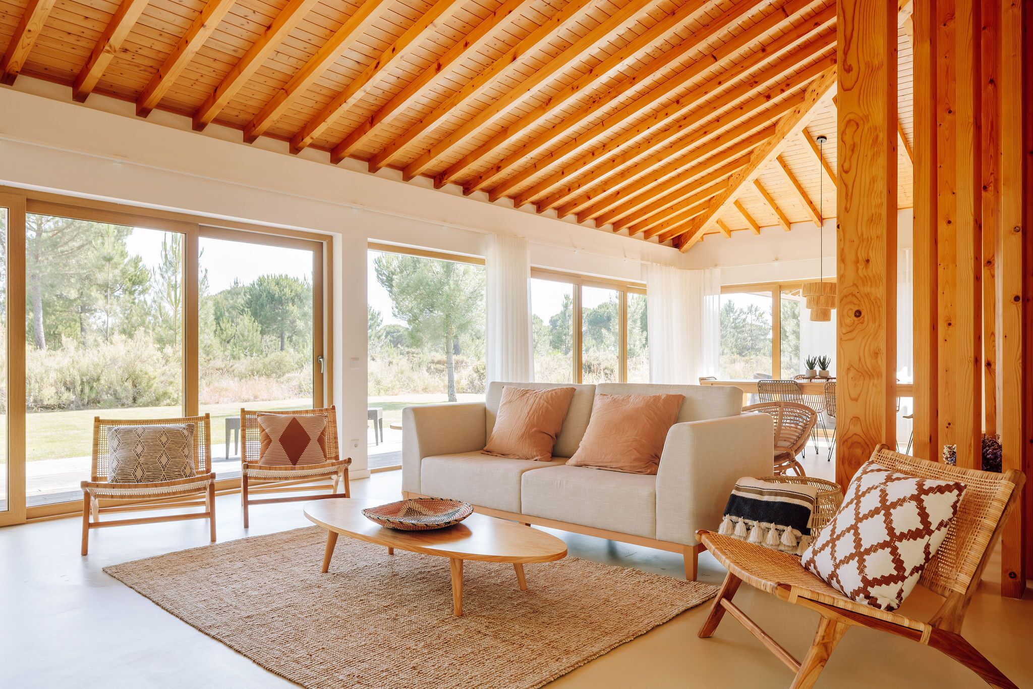 别墅, 2 间卧室, 私人游泳池 | 起居区 | 液晶电视