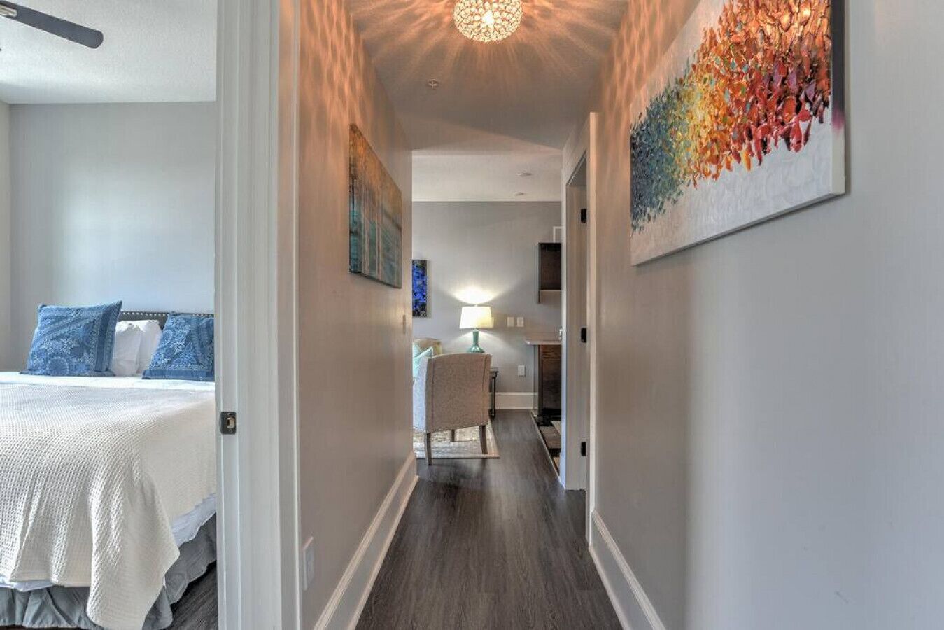 2 bedrooms, iron/ironing board, WiFi, bed sheets