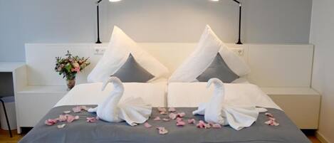 Individually decorated, individually furnished, desk, blackout curtains