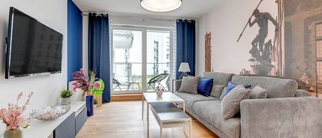 Superior Apartment (Parking) | Living room