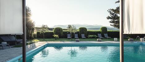 Indoor pool, seasonal outdoor pool
