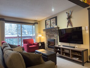 TV connectée, cheminée