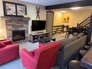 TV connectée, cheminée