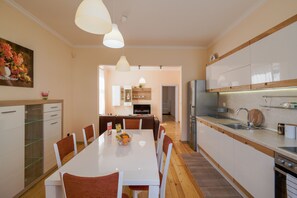 Fridge, microwave, oven, stovetop - Family Home | Slaveykov square (Sofia)