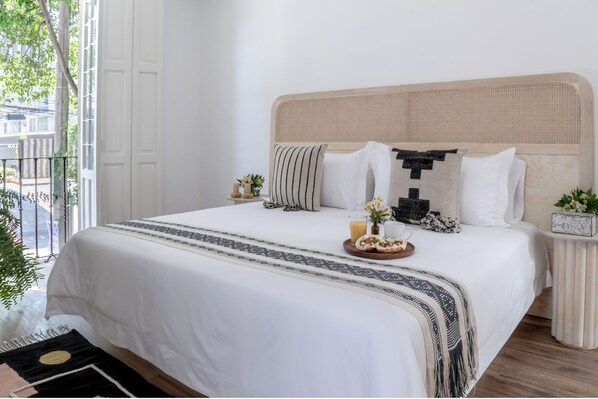 2 bedrooms, in-room safe, iron/ironing board, travel cot