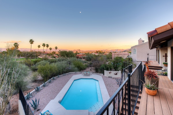 Breathtaking colors of the sunrise! View of 4 peaks.