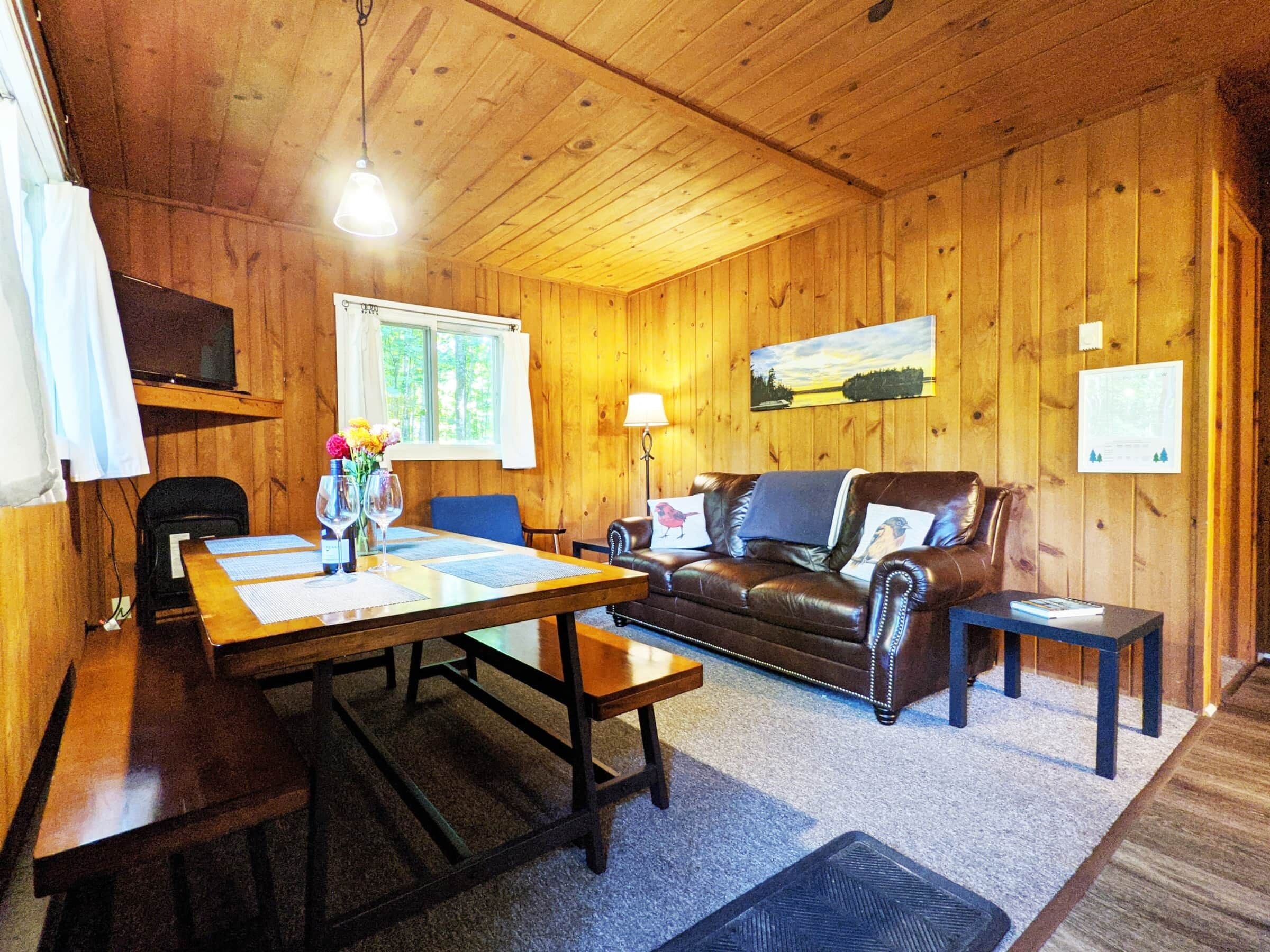 TV, fireplace, foosball, books