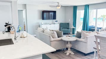 Smart TV, video game console, Netflix, Hulu