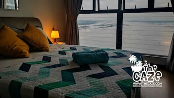 2 bedrooms, in-room safe, iron/ironing board, WiFi