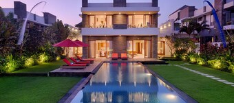 Fabulous Vibes of Five Bedrooms Beachfront Villa in Keramas