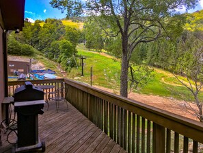 Outdoor dining - ⛰️ 🚴‍♀️ summer mountain biking, hiking, slope side, fire pit  🚴‍♀️ ⛰️  (Beech Mountain)