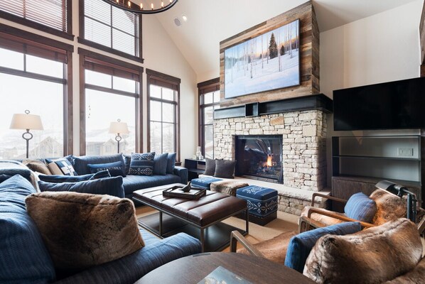 TV, fireplace, DVD player, table football