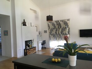 TV connectée, cheminée