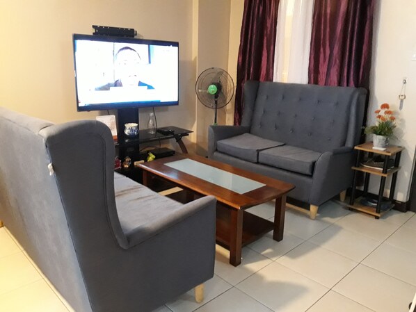 Living area - 2 Bedroom Furnished Unit, The Redwoods Condominium, Fairview, Quezon City (Quezon City)
