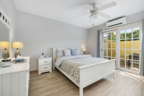 2 bedrooms, in-room safe, iron/ironing board, travel cot