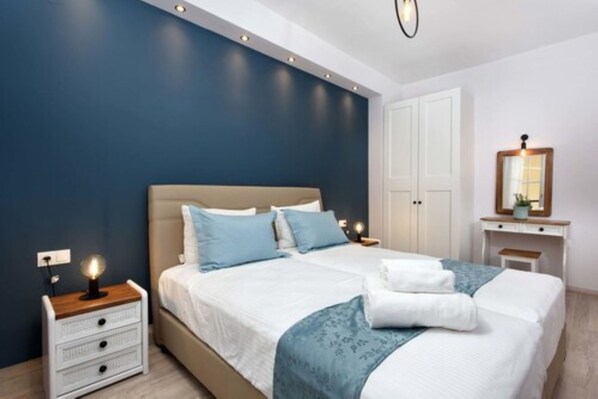 Apartment, 2 Bedrooms | 2 bedrooms, iron/ironing board, free cots/infant beds, free WiFi