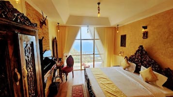 Premium bedding, down comforters, memory foam beds, in-room safe