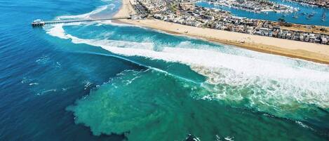 Beach nearby, beach umbrellas