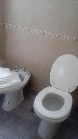 Secador de pelo, toallas, jabón, shampoo