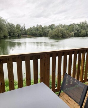 Huisje, 2 slaapkamers (Larch XL Parkside) | Uitzicht vanaf balkon