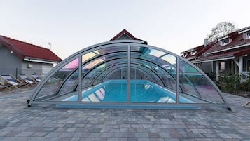 Indoor pool, seasonal outdoor pool
