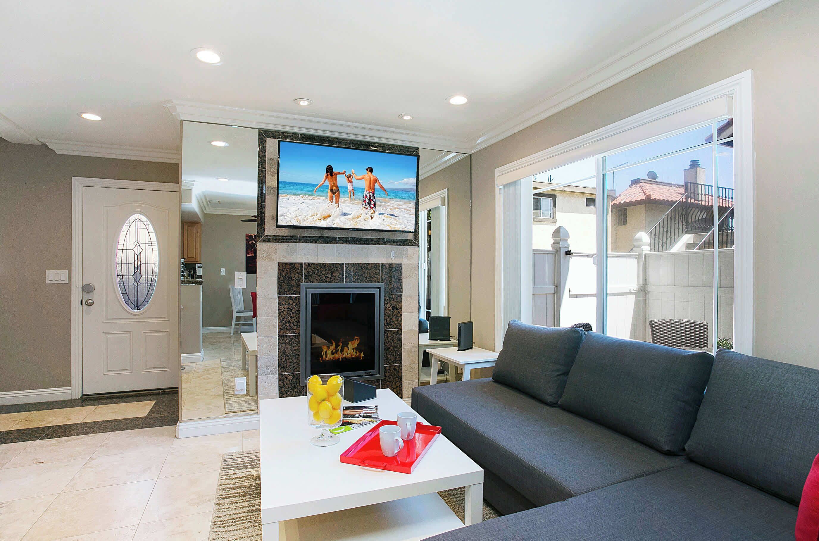 Televisión, chimenea, Netflix y servicios de streaming 