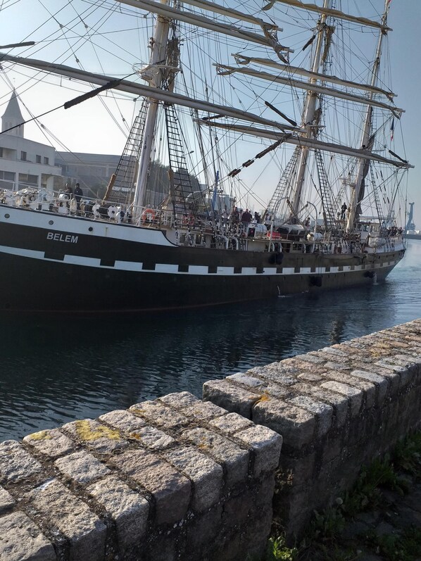 Marina - Apartment "le Bosco" sunny view of the marina (Dieppe)