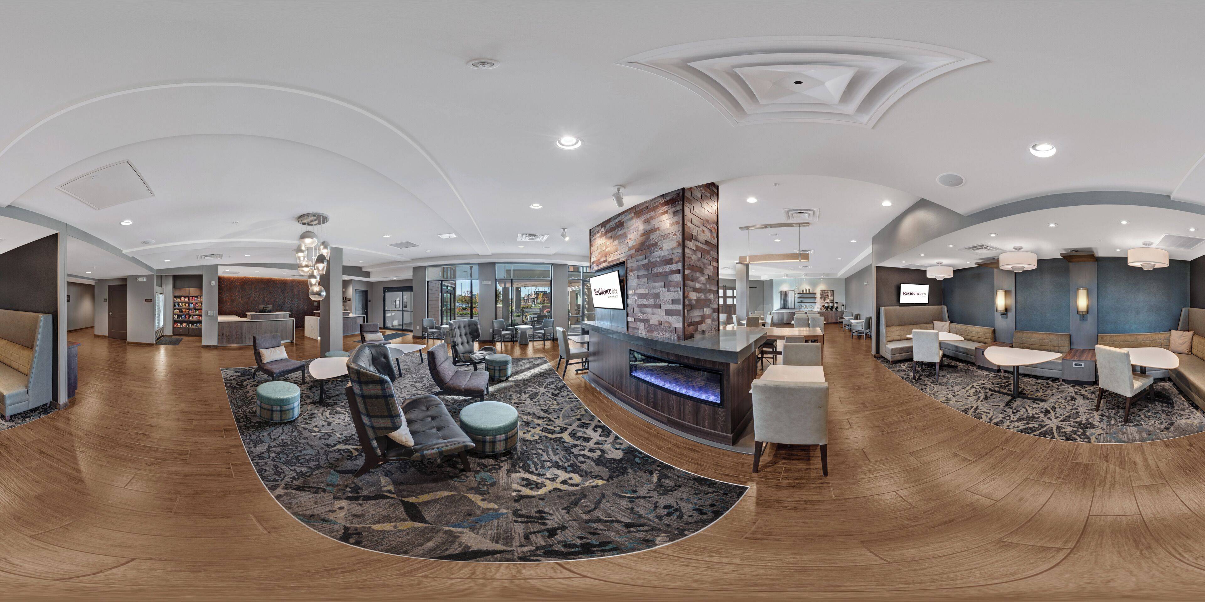 Siddeområde i lobbyen