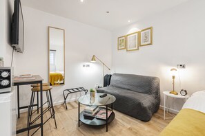 Apartment, 1 Queen Bed | Living area | Flat-screen TV - Beautiful Hyde Park Studio Flat (London)