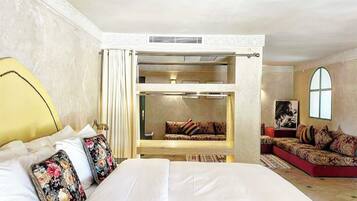 Deluxe Suite (Moroccan Suite) | Premium bedding, down duvets, pillow-top beds, in-room safe