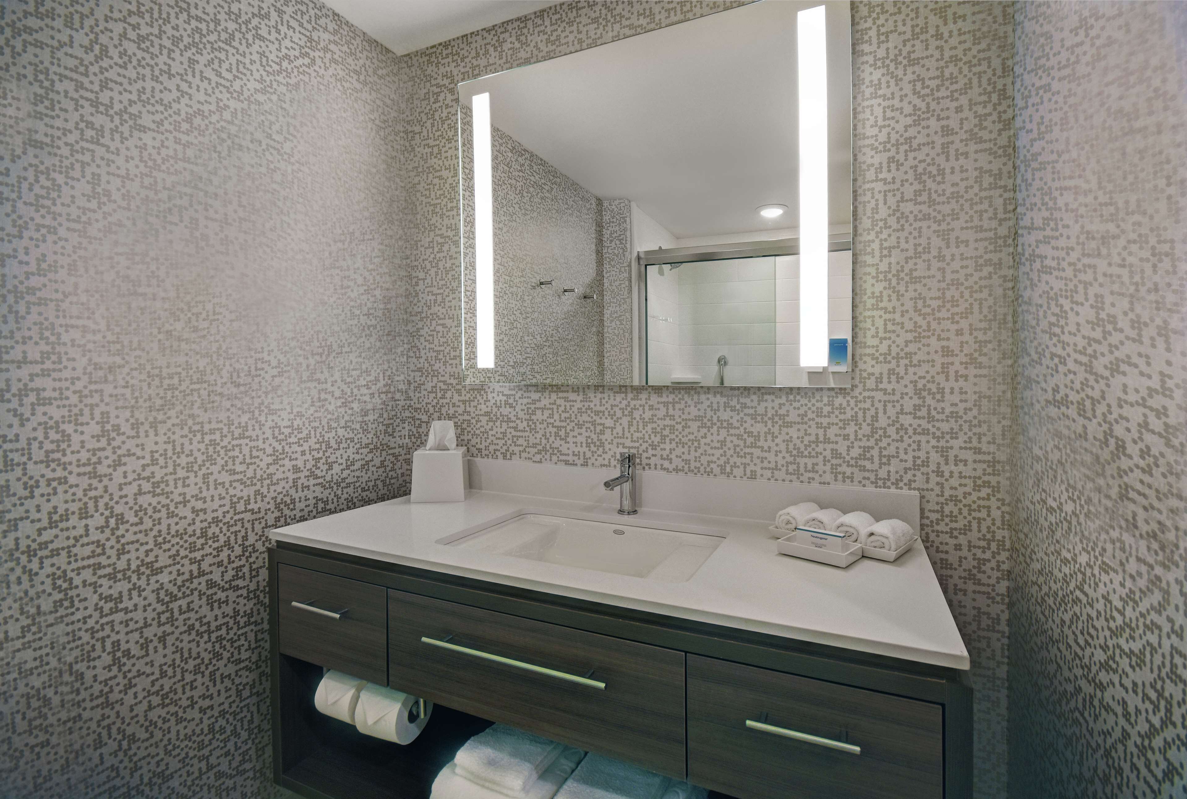 free toiletries, hair dryer, towels